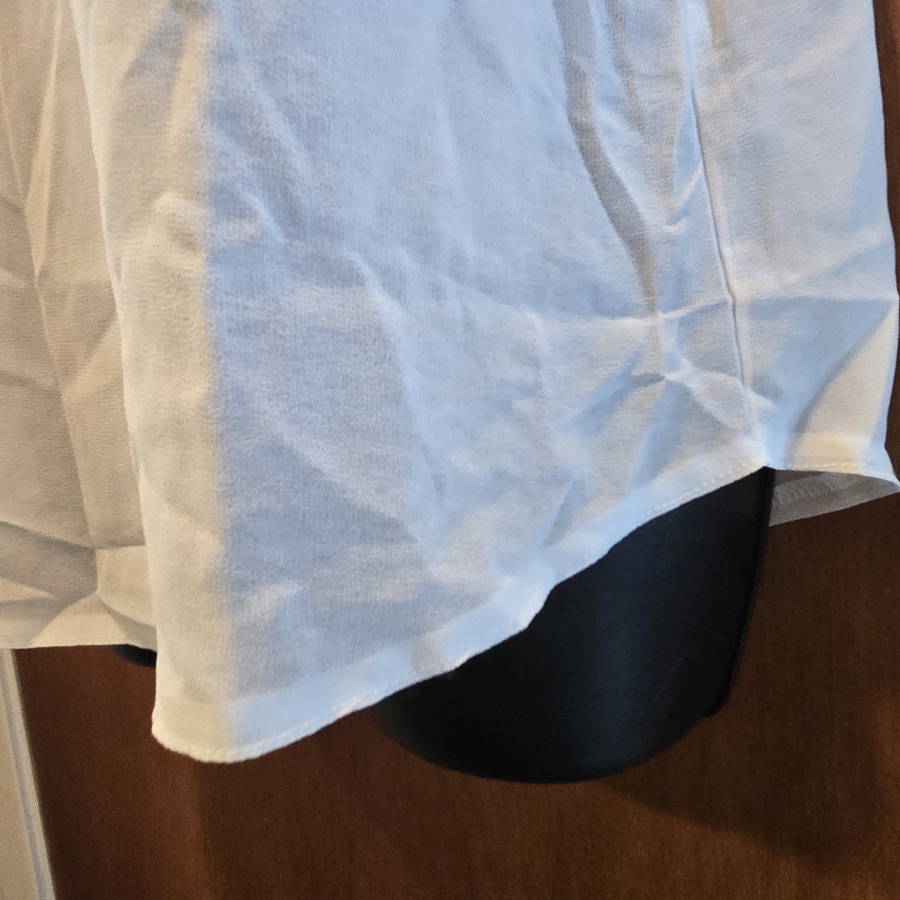 Rag & Bone Women's Sleeveless White Sheer Panel Top SzM NWT - Picture 5 of 6